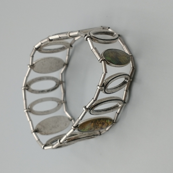 Abalone shell stretch necklace+lot of 5 bracelets - Picture 3 of 10